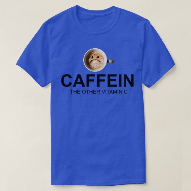 T-shirt Caffein L'autre Vitamine C Meilleure vente (Design devant)