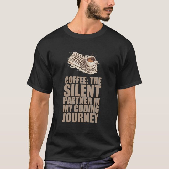 T-shirt Caffeine Coder Concepteur de logiciels Ingénieur C (Devant)