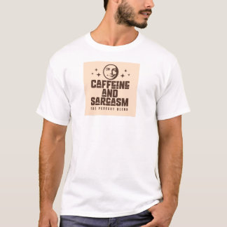 T-shirt Caffeine et Sarcasme – Humour de café drôl