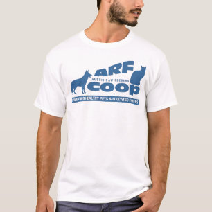 T-shirt Cage d'ARF : bleu sur le blanc