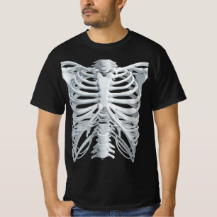 T-shirt Cage Thoracique de Squelette