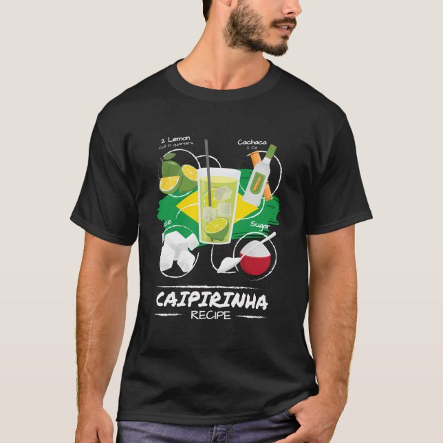 T-shirt Caipirinha Recette I Brasilien Caipirinha Cocktail (Devant)
