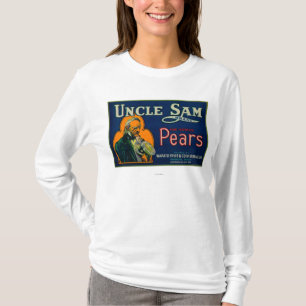 T-shirt Caisse LabelWapato, WA de poire d'Oncle Sam
