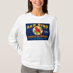T-shirt Caisse rouge LabelPashastin, WA de poire d'oiseau