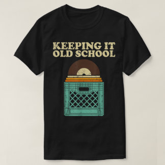 T-Shirt Caisse Vinyle Rétro