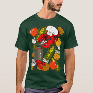 T-shirt Cajun Cuisine Crawfish Gumbo Louisiane