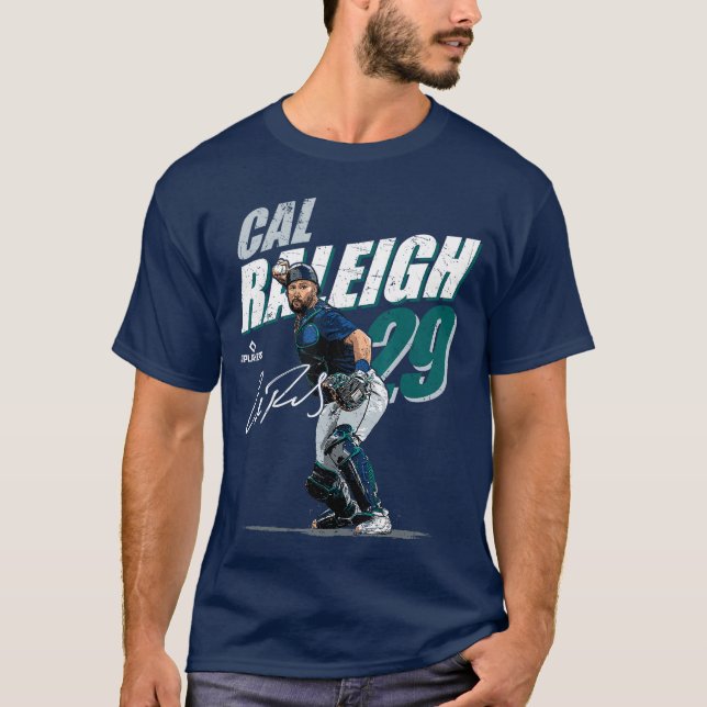 T-shirt Cal Raleigh Seattle MLB Baseball Players MLBCRA204 (Devant)