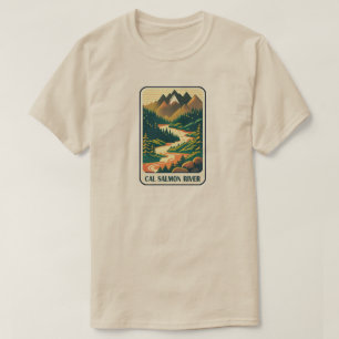 T-shirt Cal Saumon River California Colors