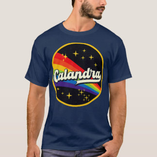 T-shirt Calandra Arc En Ciel Dans L'Espace Style Vintage