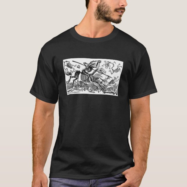 T-shirt "Calavera de Don don Quichotte" circa 1900's tôt (Devant)