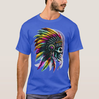 T-shirt Calavera Indio Nativo