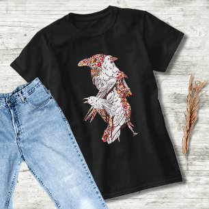 T-shirt Calaveras à cinq corneilles blanches