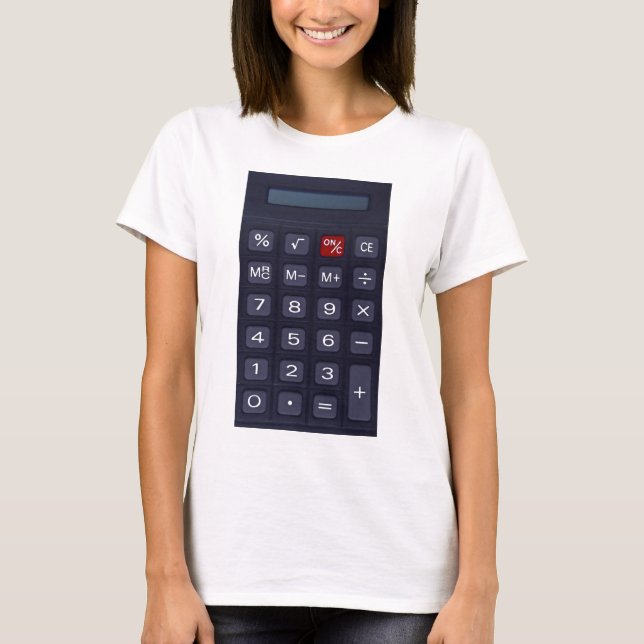 T-shirt calculatrice (Devant)