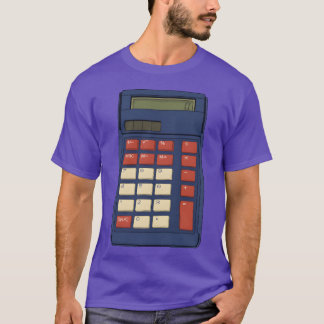 T-shirt Calculatrice années 80 90 Nostalgie scolaire Maths