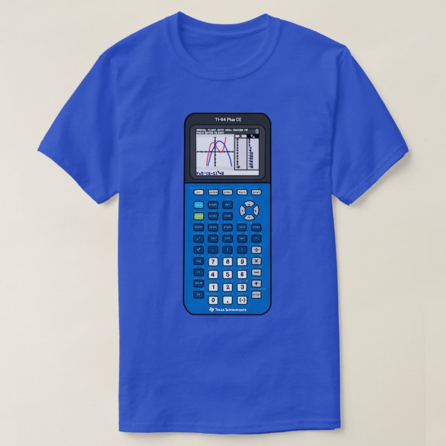 T-shirt Calculatrice Blueberry TI 84  (Design devant)