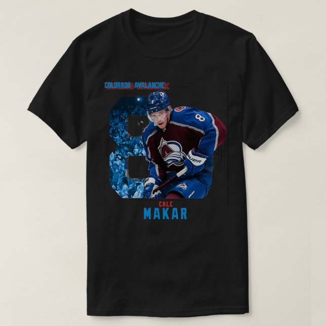 T-shirt Cale Makar Hockey sur glace Modifier l'avalanche (Design devant)