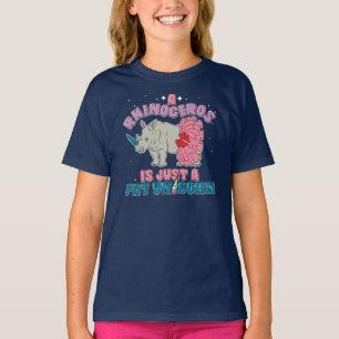 T-shirt Calembour drôle d'animal de rhinocéros de licorne