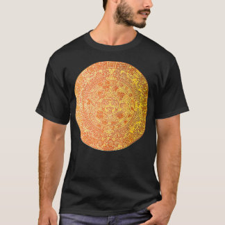 T-shirt Calendrier aztèque Symbole de pierre solaire Maya 