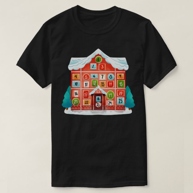 T-shirt Calendrier de l'arrivée (Design devant)