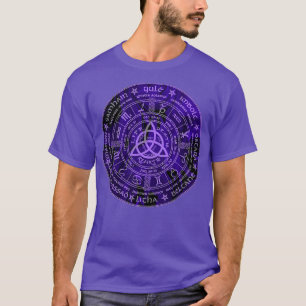 T-shirt Calendrier des roues de l'année païenne celtique