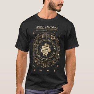 T-shirt Calendrier Lunaire Roue De L'Année Hémisphère Nord