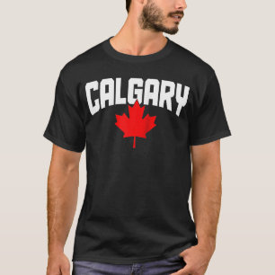 T-shirt Calgary Alberta Maple Leaf Canada Drapeau canadien