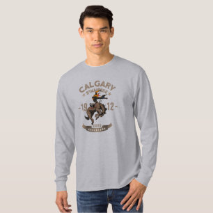 T-shirt Calgary Stampede Rodeo Manches longues pour homm