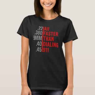 T-shirt Calibre Plus Rapide Que Le Propriétaire D'Un Canon