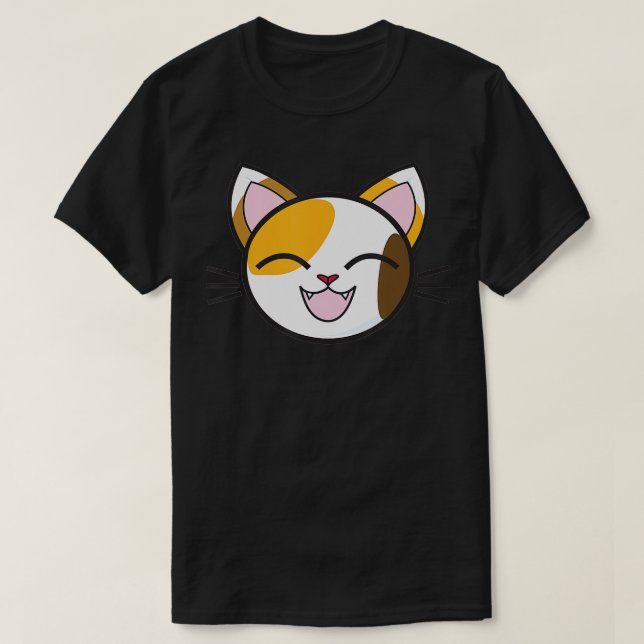 T-shirt Calico Chat - Mignonne Avec Un Chat Calico (Design devant)