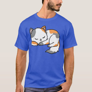 T-shirt Calico Dormir Chat pour fille Amoureux des chats