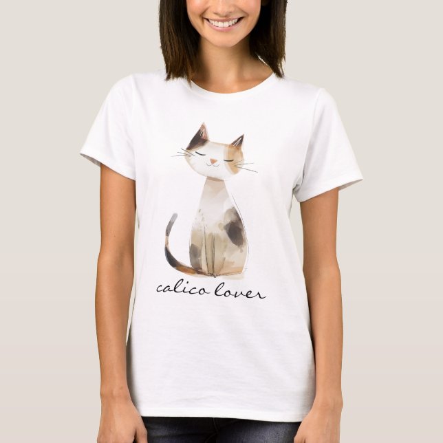 T-shirt Calico Lover heureux (Devant)