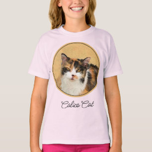 T-shirt Calico Peinture de chat - Cute Original Cat Art T-