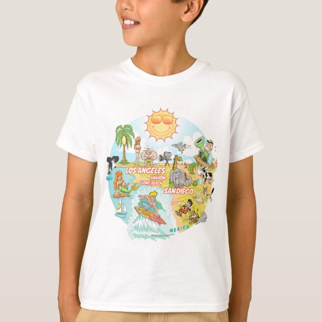 T-shirt California Beach Life (Devant)