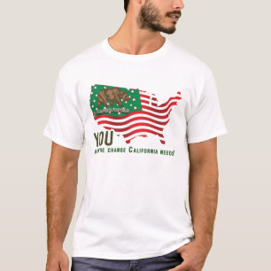 T-shirt California Bear Flag - Vous êtes le changement do