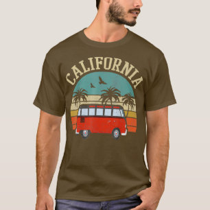 T-shirt California Hippie van Outfit Surf CA tee Vintage