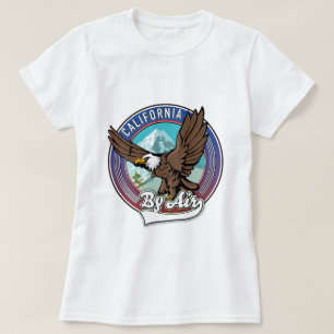 T-shirt California par patch de voyage aérien