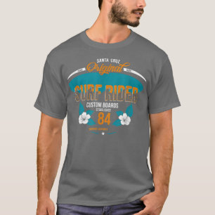 T-shirt California Père Noël Cruz Original Surf Rider Cust