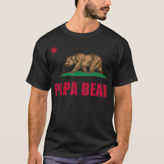 T-shirt California Republic Papa Bear Dad Fathers Day Gift