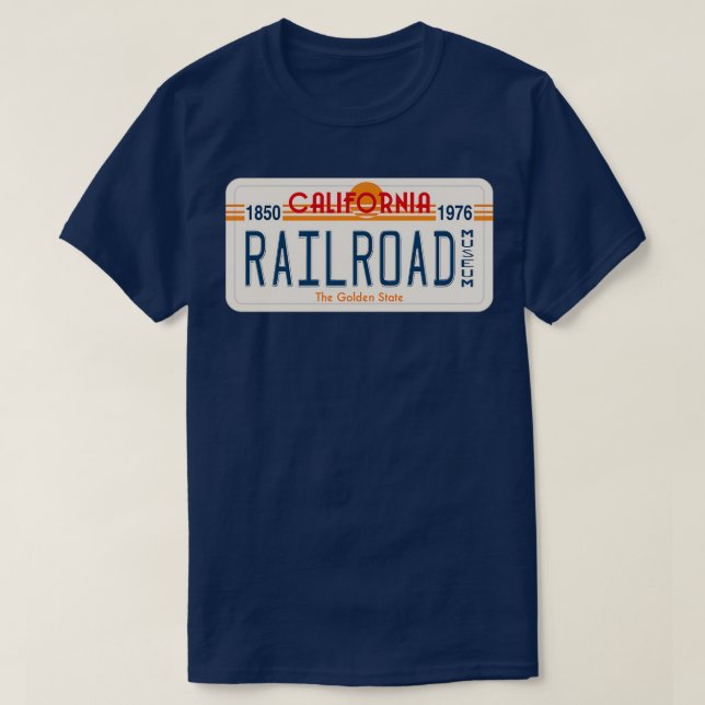 T-shirt California State Railroad Museum California Licens (Design devant)