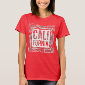 T-shirt California Summer Forever- Tropical Leaves