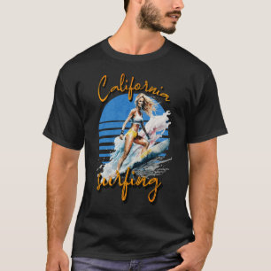 T-shirt California Surfing Girl