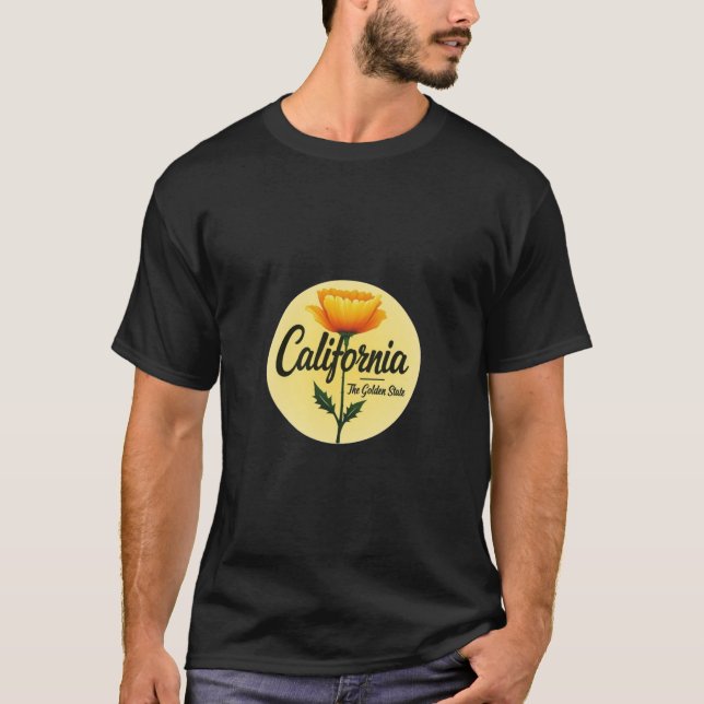 T-Shirt = California The Golden State (Front)