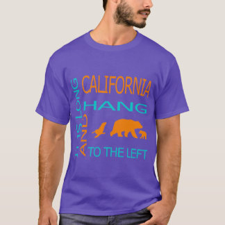 T-shirt Californie c'est long et pend à gauche