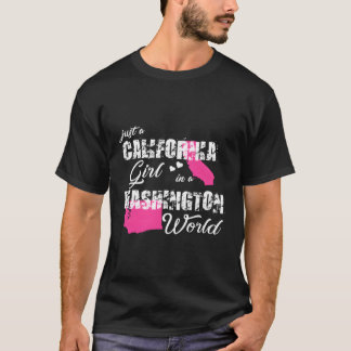 T-shirt Californie Juste Une Californie Dans L'État De Was