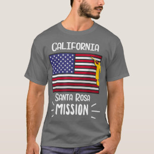 T-shirt Californie Père Noël Rosa Mormon LDS Mission Cadea