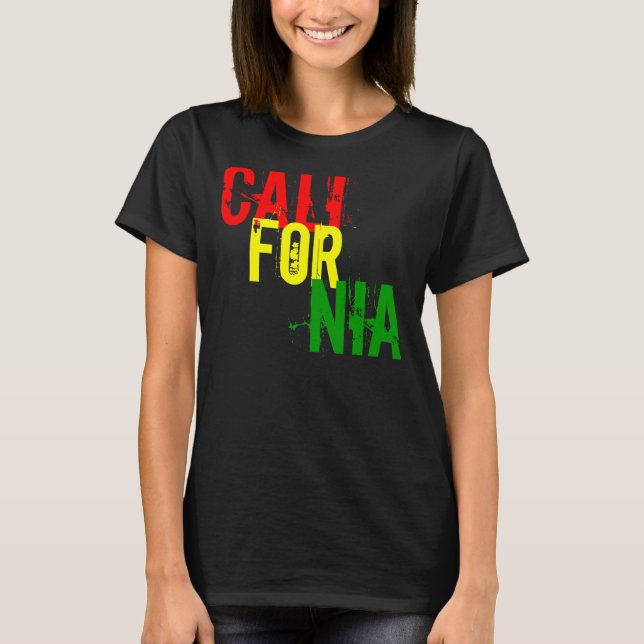 T-shirt Californie Rasta (Devant)