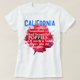 T-shirt Californie Romantique de beaux pépites Patriotique