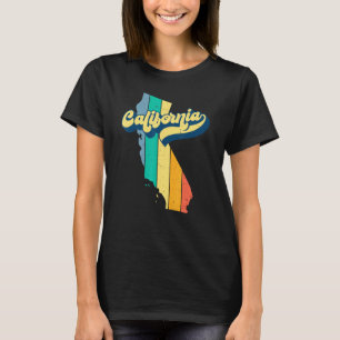 T-shirt Californie vintage Retro les années 70 Stripes Sil
