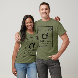 T-shirt californium Element (noir)