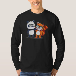T-shirt Câlin d'ours panda pour un panda roux  Pandas roux